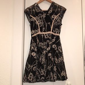 Free People Black and White Dress